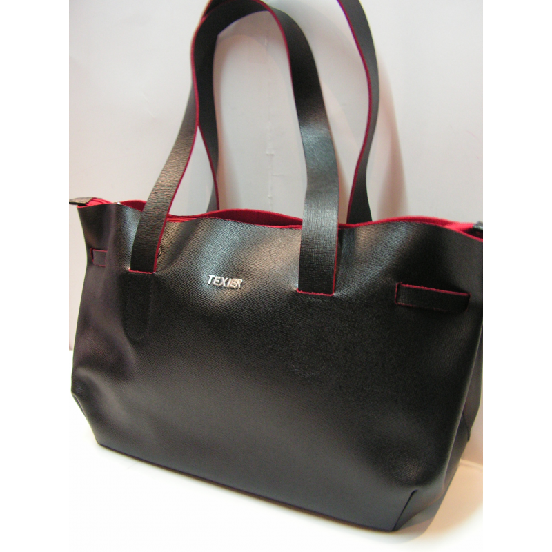 Pochette Sac Vintage En Cuir TEXIER - Marron, Occasion (bon état Général)